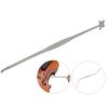 Flexible Stainless Steel Metal Sound Post Setter Violin Column Hook Luthier Gauge Install Tool