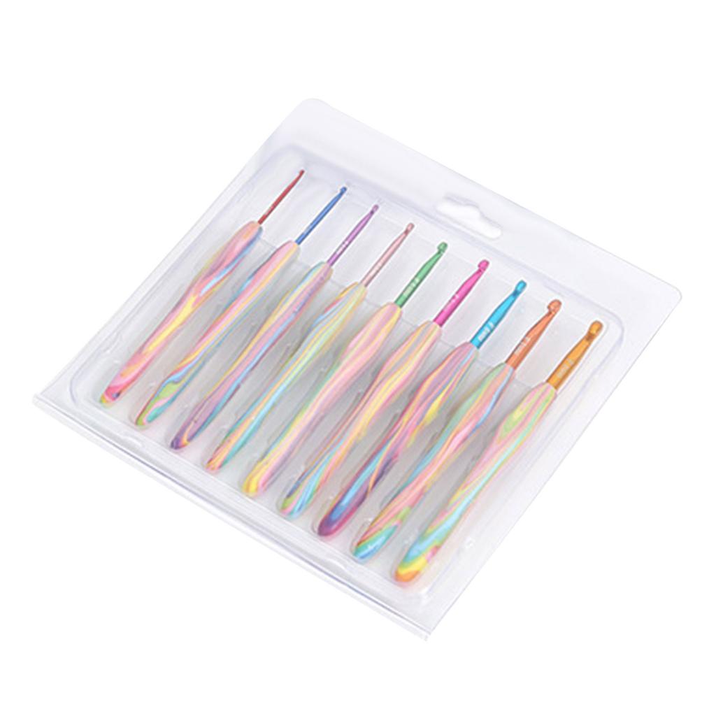 9 шт. Эргономичная ручка Крючок для вязания 2 мм-6 мм Эргономичная игла для вязания Крючок для вязания с мягкой ручкой для начинающего любителя