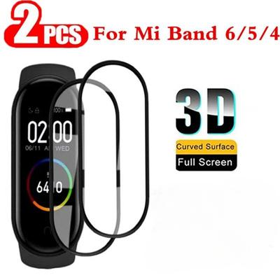 2 шт. 3D защитное стекло для Xiaomi Mi Band 4 5 6 Защитная пленка для экрана Miband 5 4 3 крышка смарт-ремешок для часов 4 Band5 мягкая пленка