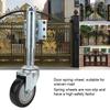 4in Door Spring Loaded Wheel Black Spring Casters PVC Wheel Castor 120kg Maximum LoadBlack