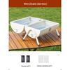 Jun Ding Ying White Portable Double-Sided BBQ Grill