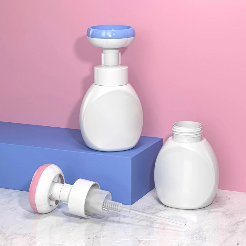 300ml Flower Dispenser Liquid Soap Floral Foam Hand Soap Bottle Pump Floret Bubbler Children Plastic Pressing Type Head Bottling