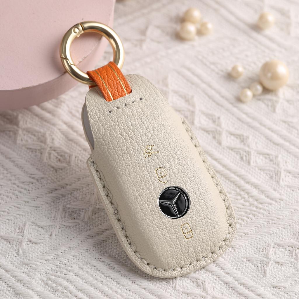 Индивидуализированный чехол для ключа Mercedes-Benz E260L300 всесторонний чехол GLE пряжка CLS кожаная высококлассная сумка для ключей