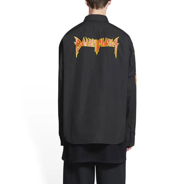 Balenciaga Metal Vintage Oversized Shirt (Unisex) Shirts 699053TYB181000