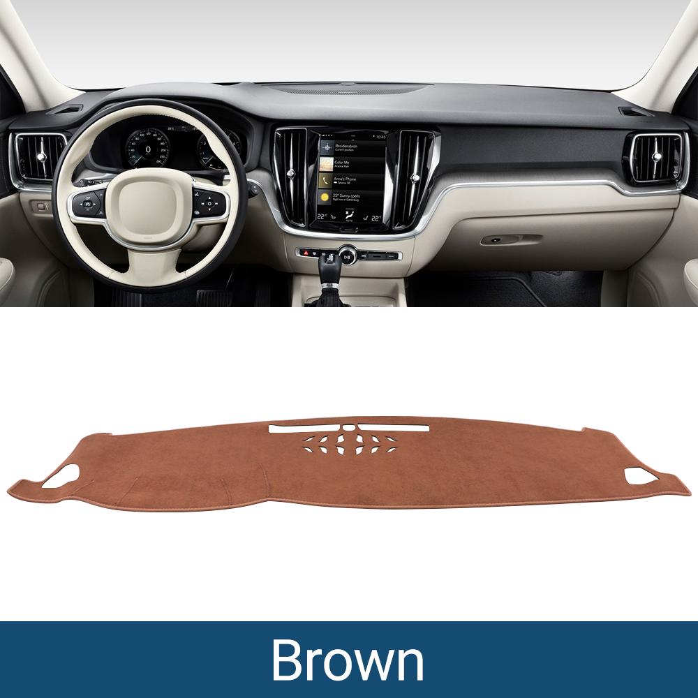 Для Volvo V60 2018 2024 2025 Автомобильная Панель Приборов Солнцезащитный Козырек Чехол Коврик Приборная Панель Стол Нескользящий Коврик Ковры