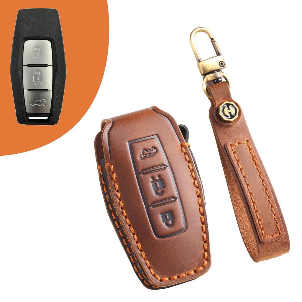 Кожаный чехол для ключей для Mitsubishi Outlander, Jinxuan, ASX, Yige, Yishen 2023 года