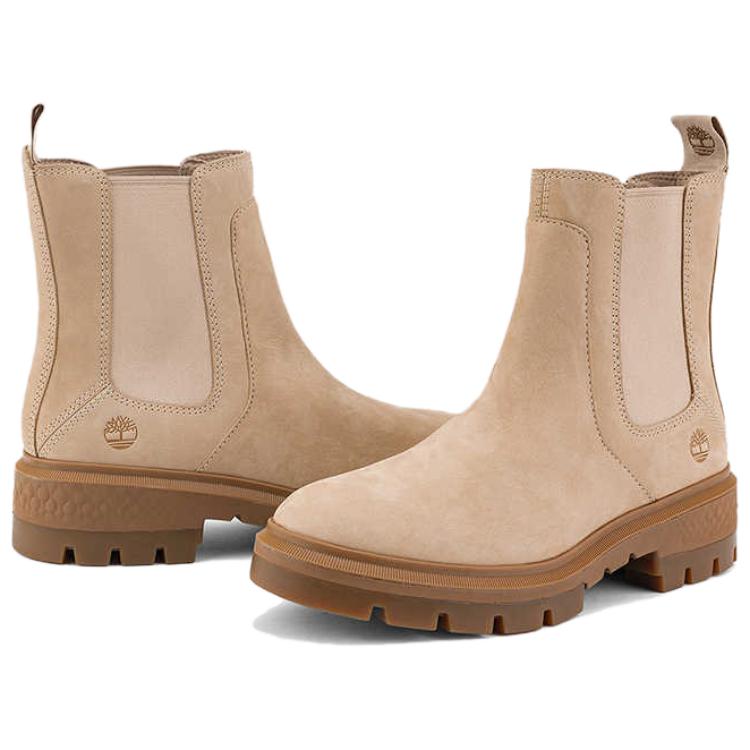 Timberland Cortina Valley Удобные универсальные короткие ботинки челси женские ботинки бежевого цвета A2DEEEN7