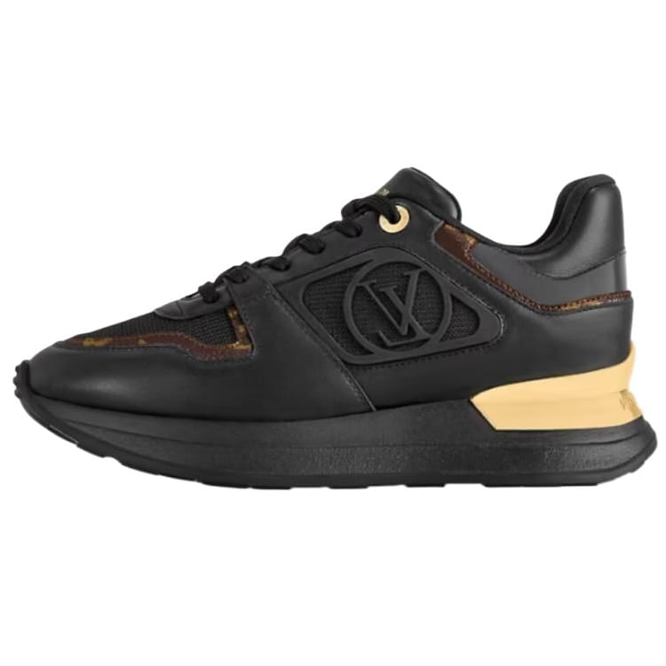 Louis Vuitton Neo Run Away Низкие Повседневные Кроссовки Женские Черные 1ACOF7