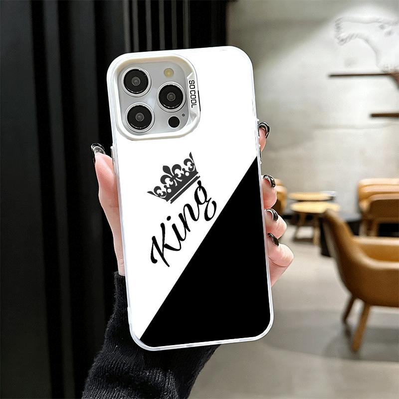 Мягкий чехол для телефона с тематикой Королевы и Короля для iPhone 15 16 17 Pro Max 17Air 16E 14 Plus 13 12 Mini, ударопрочная задняя крышка