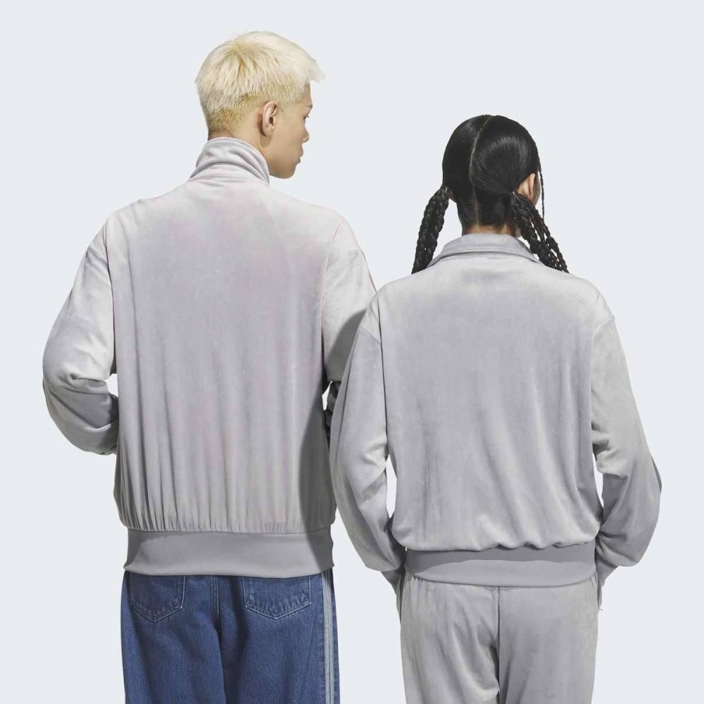 Adidas Stylish Velvet Loose Fit Track Top  Kq5476 