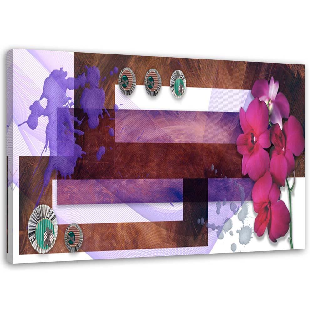 Canvas print Abstract Orchid Purple