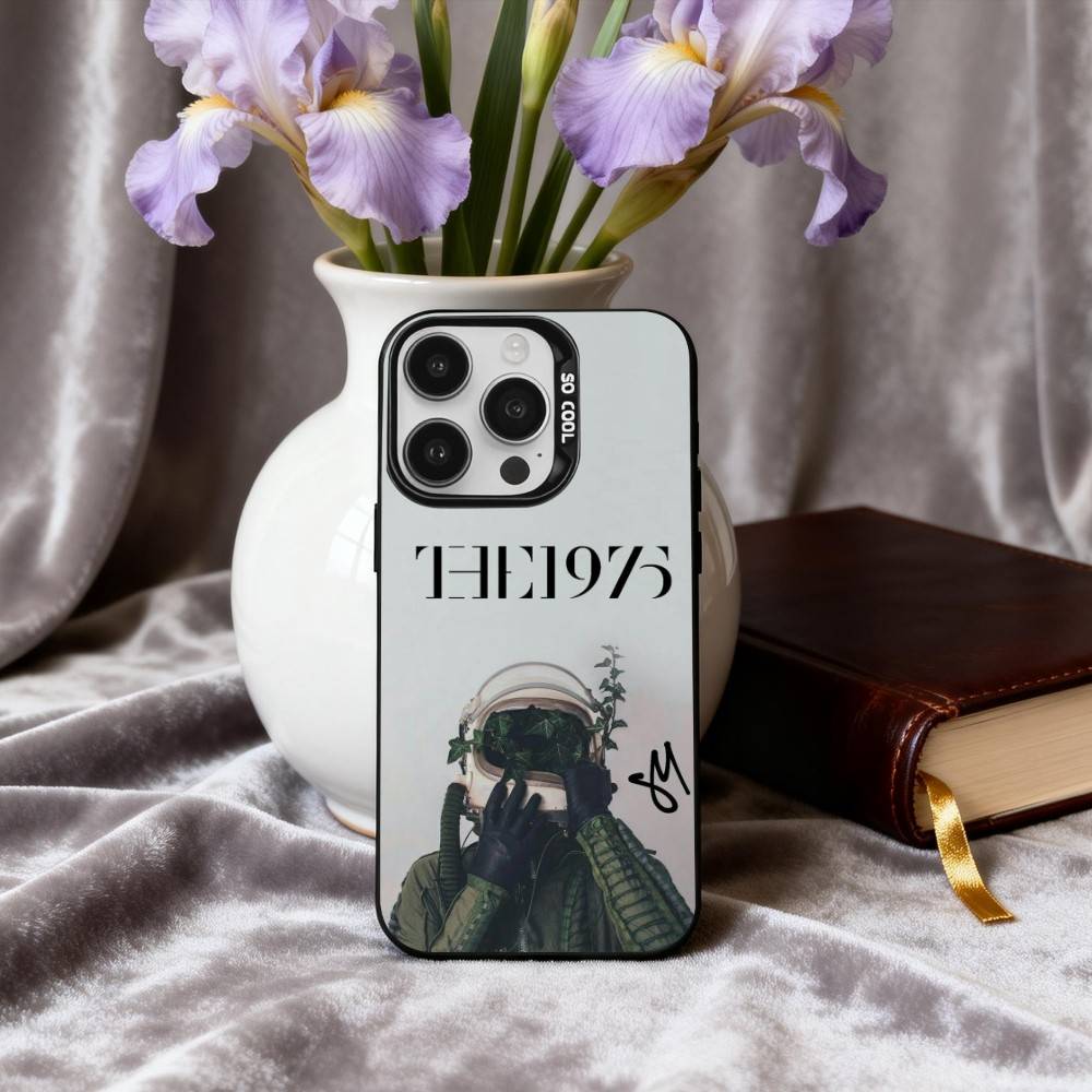 F-Fantastic T-The 1975 Band Phone Case For iPhone17,16,15,14,13,12,11 Plus,Pro Max Black Candy Silver Plated Cover