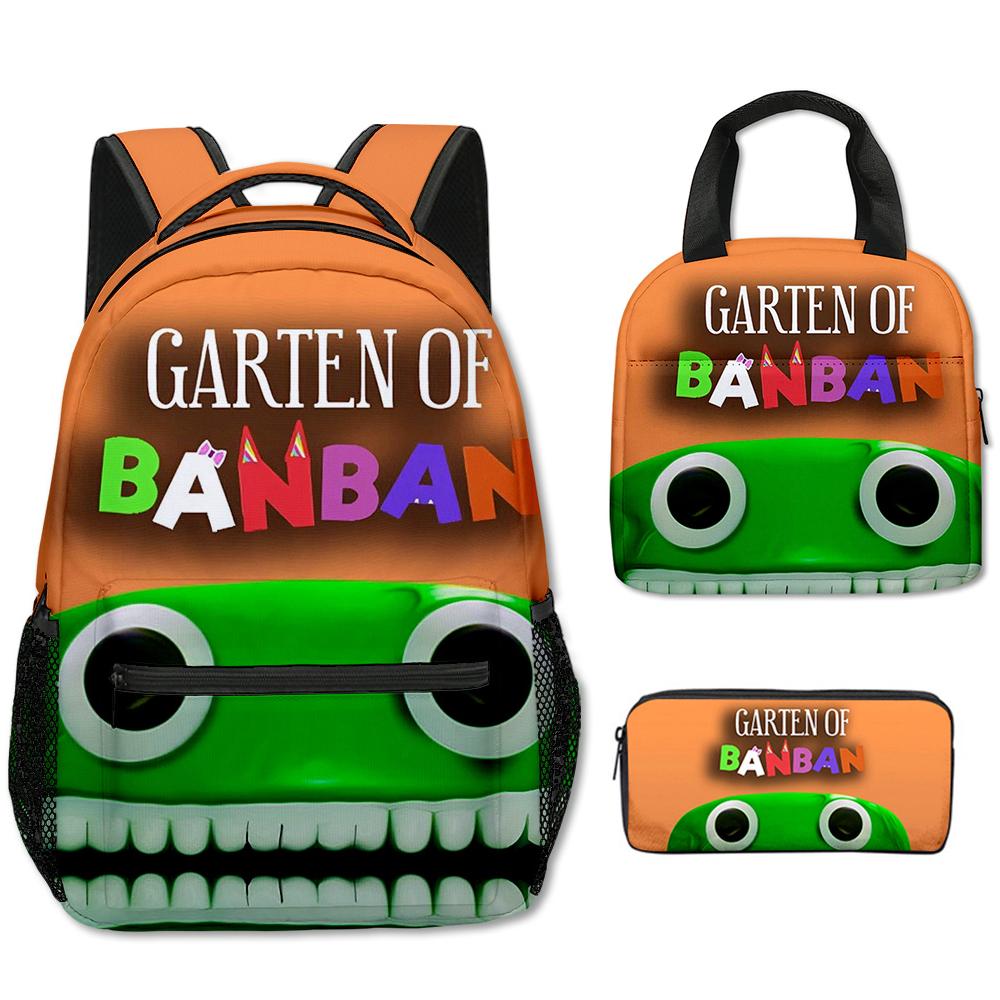 Мультяшный Оригинальный Крутой Garten of Banban 3D Печать 3 шт./Комплект Студенческие Школьные Сумки Рюкзак для Ноутбука портативный Сумка для Ланча Пенал