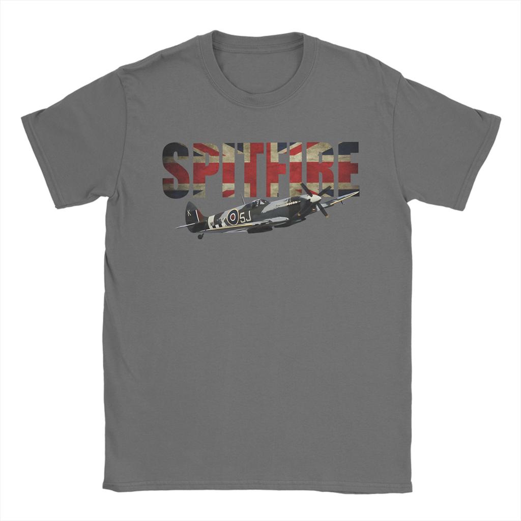 Men Womens TShirt Spitfire Union Jack Uk Flag TShirts Trendy Cool Summer Tee Shirt Awesome Pure Cotton Clothes Gift