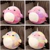 Squishmallow Мультяшная Подушка-Кит Плюшевая Игрушка Коллекционная Из Эластичного Кристального Вельвета Фиолетовая/лавандовая Маленький/большой Размер Набивка ПП Хлопком