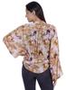 Moomaya Женская рубашка с принтом на пуговицах и воротником-стойкой с длинными рукавами, летняя