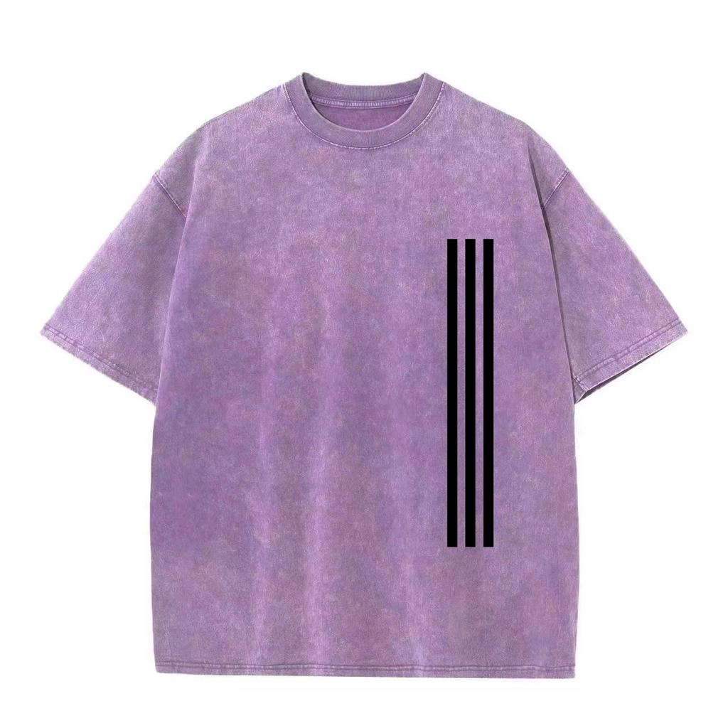 Оверсайз одежда с коротким рукавом ретро стираный хлопок свободные уличные топы ретро стираный винтажная футболка высокого качества футболки лето