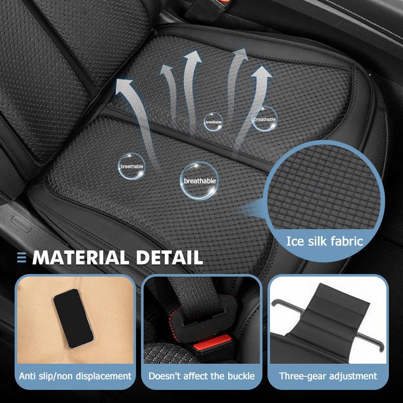 cxumpj1 Car Styling Seat Comfort Cushion Ice Silk Height Increasing Soft Pad Accessories For Mitsubishi Outlander Lancer Cross Colt