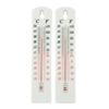 2pcs Wall Thermometer Indoor Outdoor Hanging Thermometer Meter Garden Greenhouse House Office Air Temperature Thermometer Meter