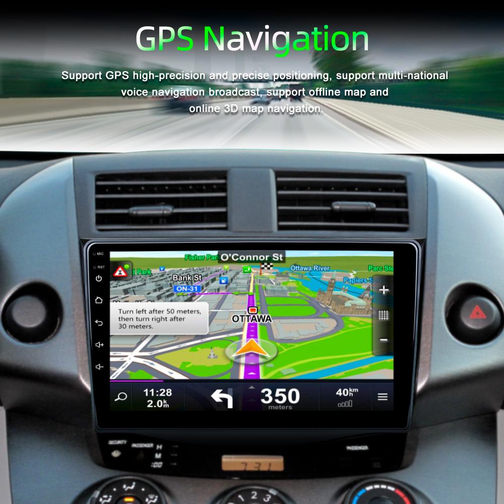 Reakosound 2 Din Android 11 автомобильный радиоприемник мультимедийный видеоплеер для Toyota RAV4 2005-2013 GPS-навигация Carplay FM BT стерео