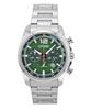 Eco-Drive Chronograph Stainless Steel Green Dial CA4640-50X 100M Men's Watch