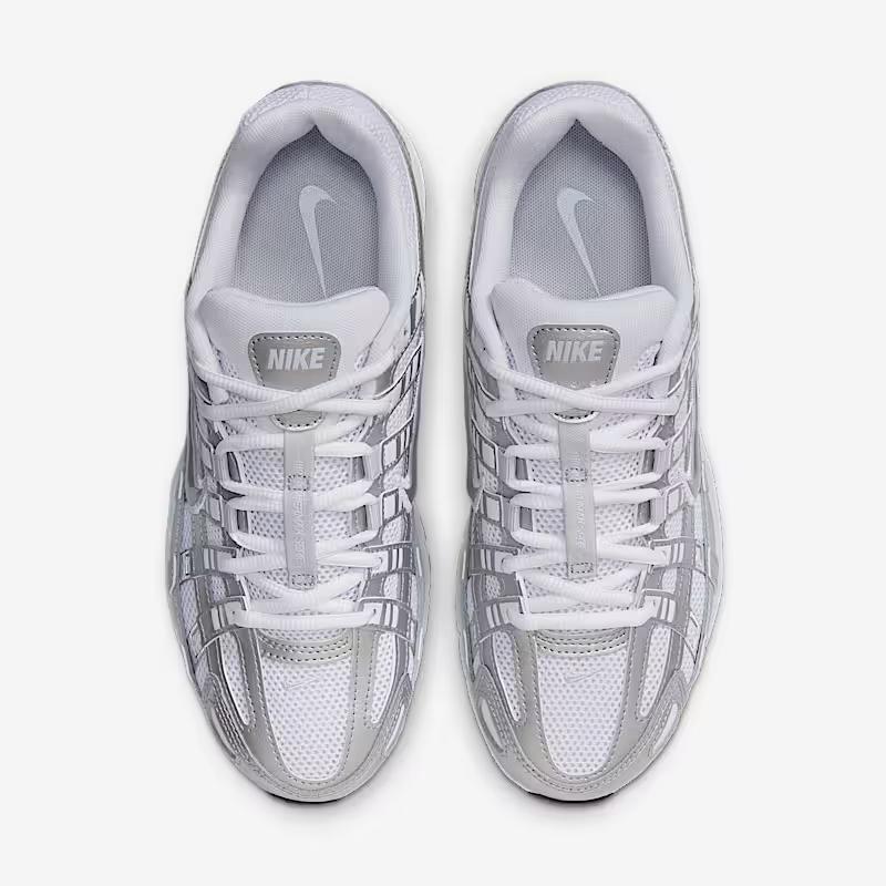 Nike P-6000 sneakers breathable lace closure White/Blue Tint/Sail/Metallic Silver