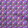 oneOone Cotton Flex Dark Magenta Fabric Tropical Dress Material Fabric Print Fabric By The Yard 40 Inch