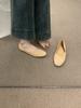Korean Version of Versatile Shallow Mouth Round Head One-pedal Suede Flat-soled Ladyshoes Women's Gentle Evening Breeze Not Tired Feet Ballet Shoes