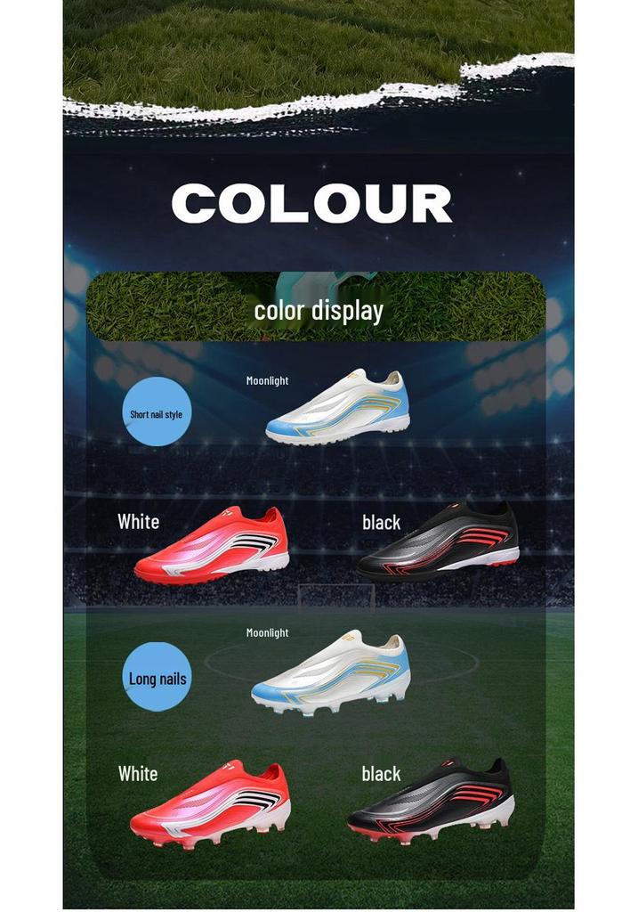 Футбольные бутсы World Cup F50 без шнурков FG - Легкие, Низкие, для Мужчин, Женщин и Подростков