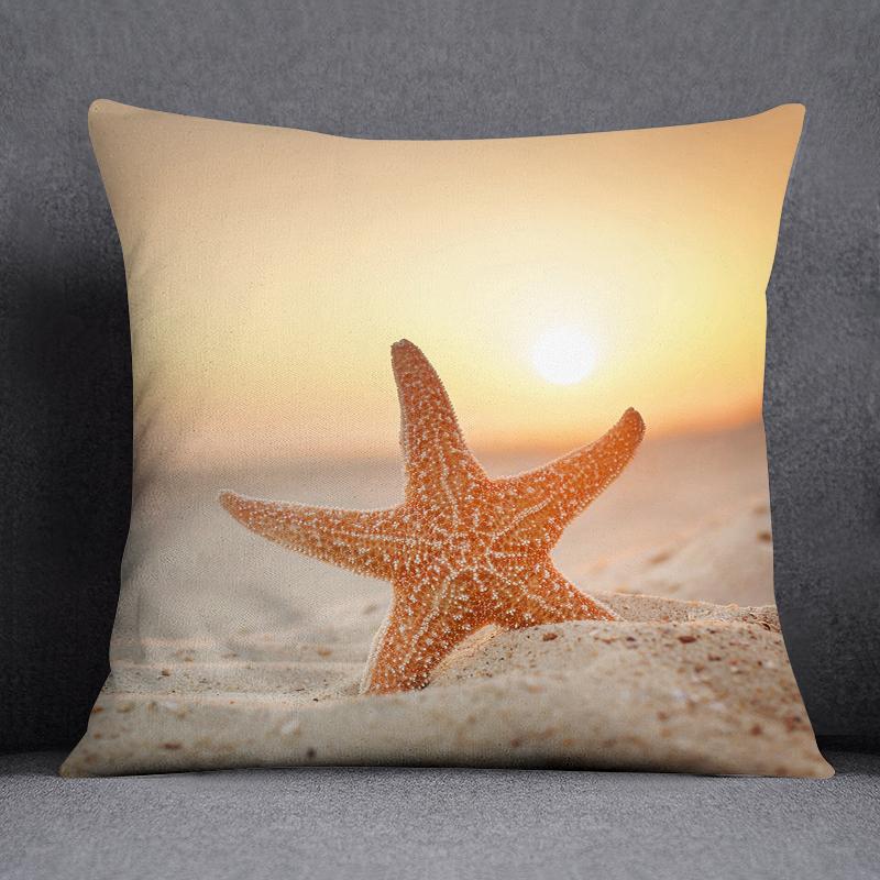 Наволочка с изображением морского животного и русалки, украшение для дома, квадратная наволочка, украшение для дома и офиса, наволочка