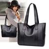1 Pcs Fashion Women Solid Color Shoulder Bag Soft Pu Leather Commute Large Capacity Casual Tote Handbag for Female