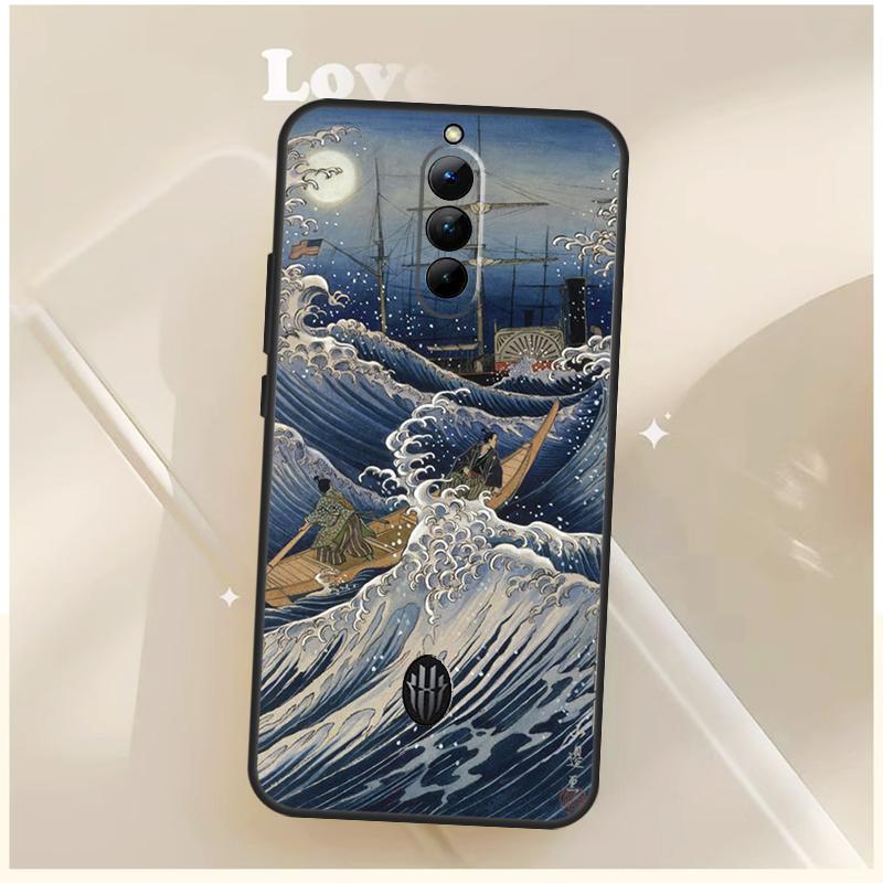 Японский паб Волна Аниме Арт Чехол Для ZTE Nubia Red Magic 10S 9S 8S 8 9 10 11 Pro Plus 6 7 7S 6S Для RedMagic 10 Air Чехол