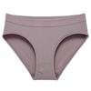 Women Panties Solid Color Elastic Mid Waist Seamless Thin Thread Soft Anti Septic Breathable Intimate Clothes Lady Underwear Briefs