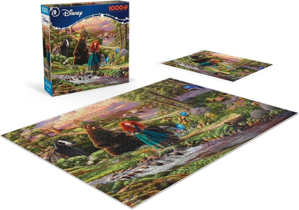 Пазл Ceaco Disney Pixar Thomas Kinkade Храбрая сердцем для взрослых Сложный пазл, идеально подходящий для игровых вечеров - - - - - 1000 деталей -
