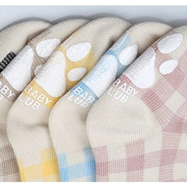 Детские гольфы в пастельную клетку Hobby Baby Club, комплект из 3 предметов, корейские детские товары