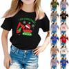 Christmas Day Toddler Girl Boy T-Shirts Kids Top Boys And Girls Printed Short Sleeved T-shirt