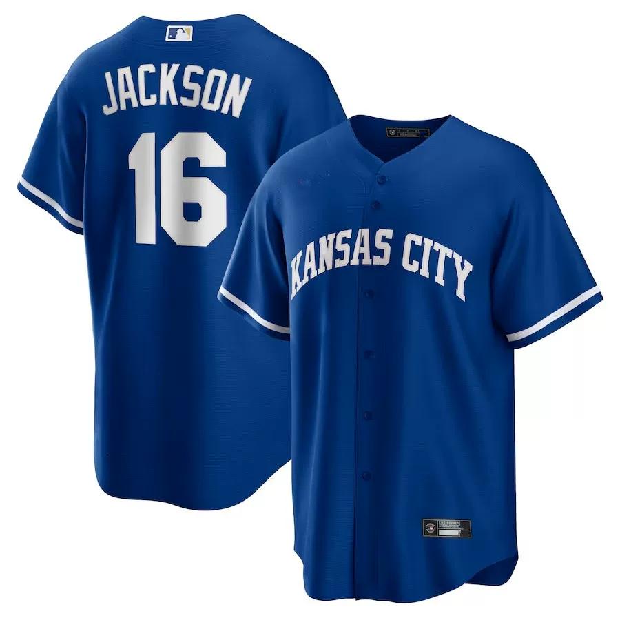 Embroidered Kansas City Royals Kansas City Royals No. 16 Jackson Jersey Baseball Uniform