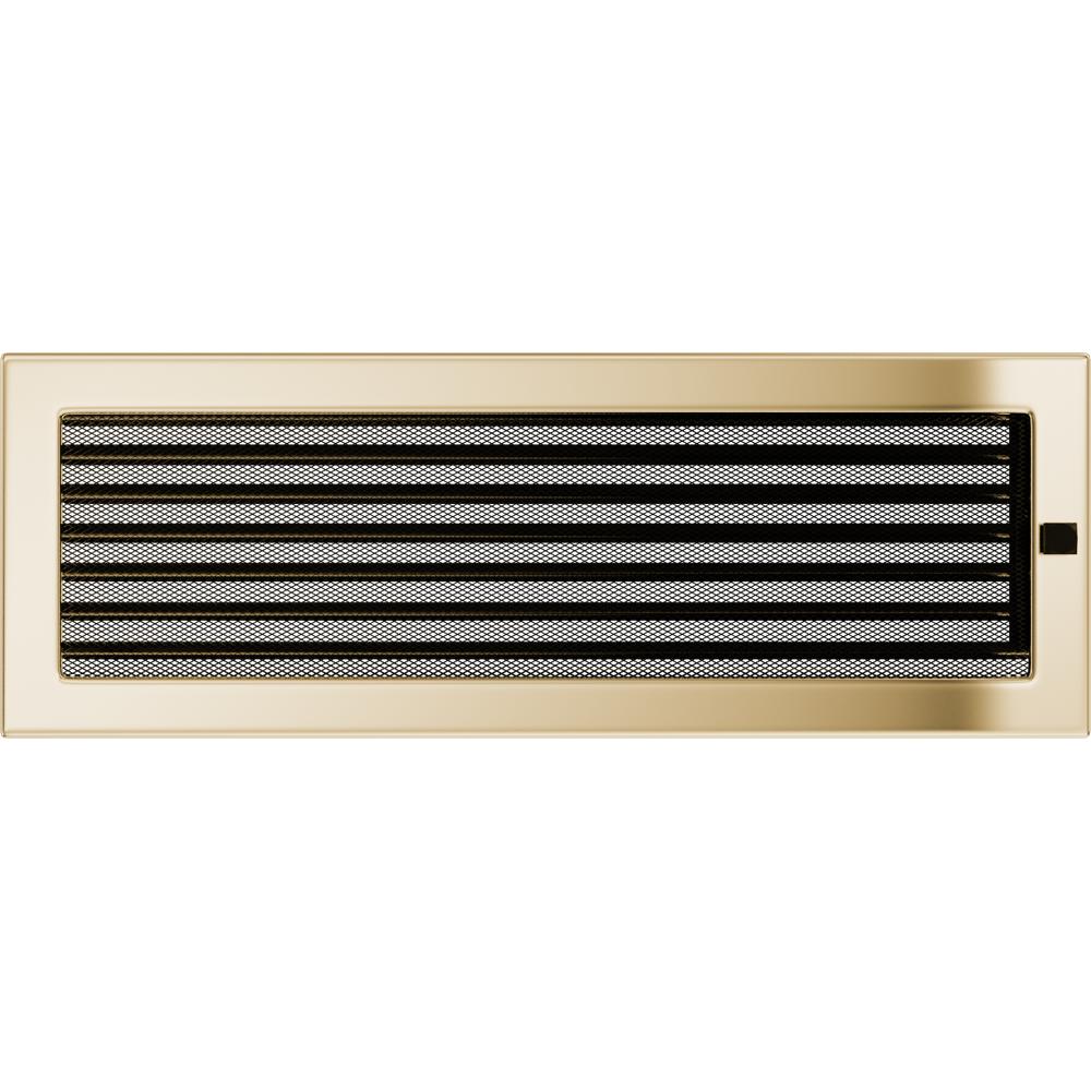 Крышка вентиляционного отверстия 17x49 позолоченная с жалюзи