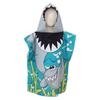 Children Bath Towel Cartoon Printing Kids Beadch Hooded Bath Wrap Poncho Quick-drying