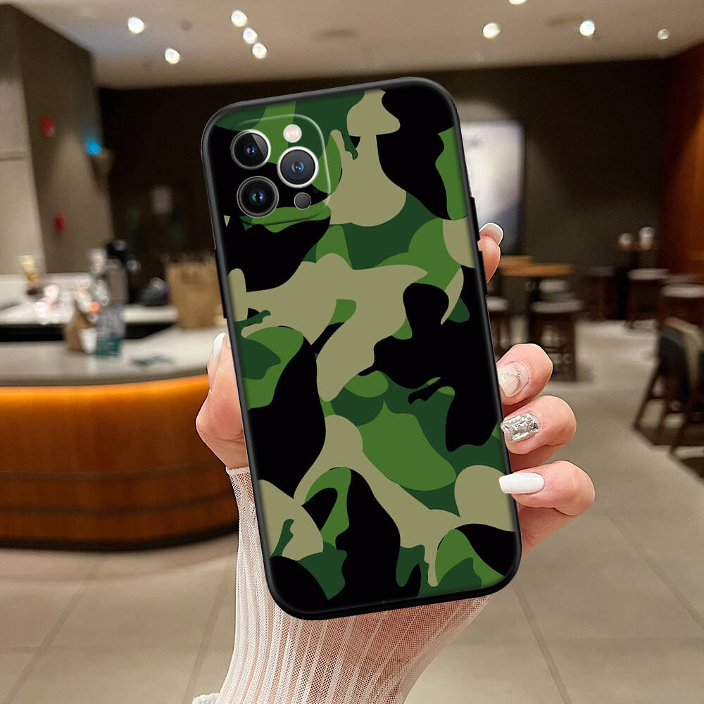 Camouflage Art New Phone Case for iPhone 6 6s 7 8 11 12 13 14 15 16 17 16E XS Pro Max XR X SE Air