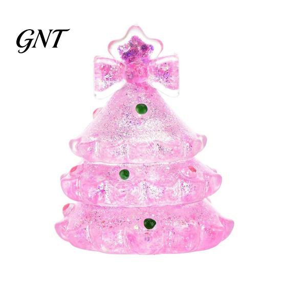 Stress Relieving Fidget Gadgets Christmas Tree Ball, Soft TPR Squeeze Toy for Relief, Glow Party Favor Toys Kids in Dark Hand Sensory Toy, Holiday