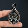 Tree Of Life Turitella Fossil Gemstone Handmade Pure Copper Wire Wrap Jewelry Pendant