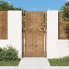 VidaXL Garden Gate, Patio Gate, Security Barrier, Outdoor Terrace Door, 105x205 Cm Corten Steel 153201