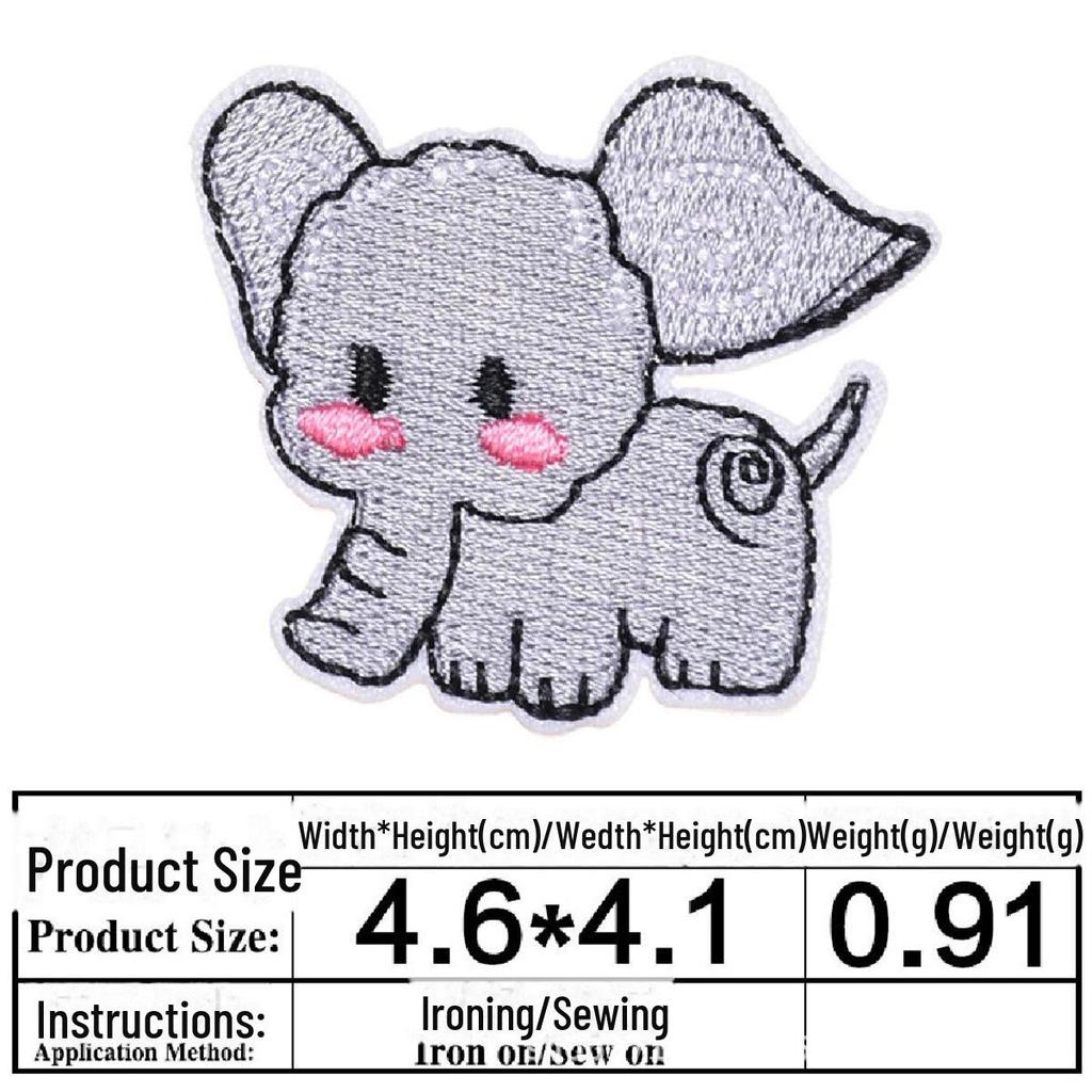 Нашивки с изображением животных для украшения детской одежды