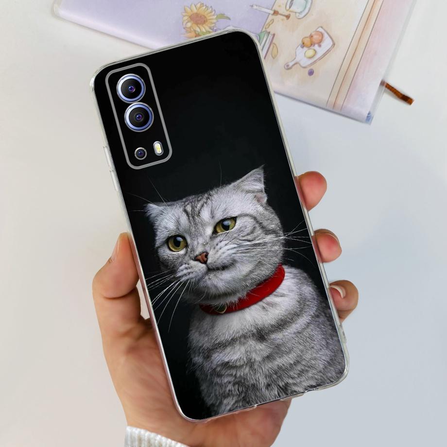 Чехол для телефона Vivo Y72 5G V2041 Для Vivo Y52 5G V2053 Мягкий силиконовый ударопрочный прозрачный задний чехол VivoY72 Y52 5G