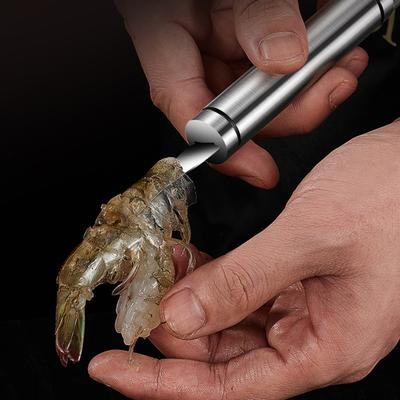 1/2 шт., очиститель для креветок из нержавеющей стали, эффективный инструмент для очистки креветок, портативный очиститель для креветок и очиститель для креветок, очиститель для креветок для очистки морепродуктов