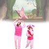 The Piglet Winnie Pooh Characters Unisex Fancy Dress Costume Hoodies Pyjamasaa