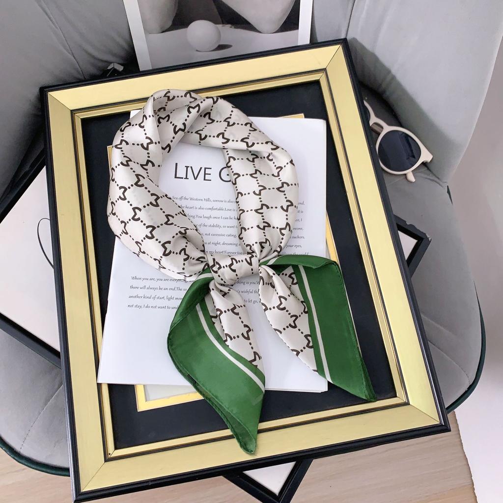 2024 New 70 CM Silk Shirt Decoration Small Square Scarf Fashionable And Versatile Commuting Scarf Neck Protection Scarf