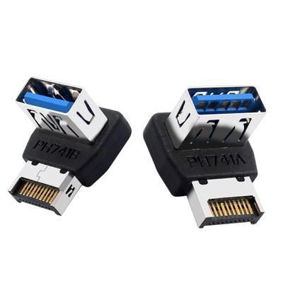 Угловые USB 3.1 Type E Коннекторы 90 Градусов Кабель-удлинитель для материнских плат Без Потери Сигнала
