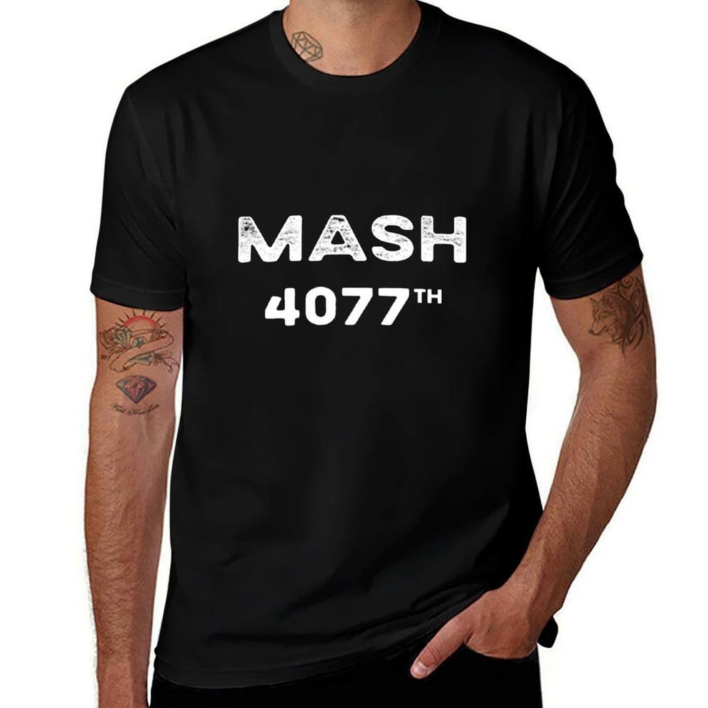 Mash 4077 Doctors and Students Gift T-Shirt Men T Shirt Cotton 100% Graphic T Shirts for Man T-Shirt
